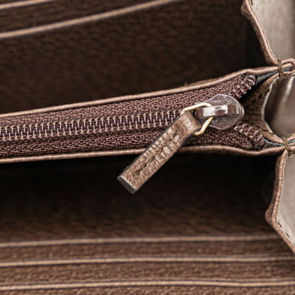 Gucci GG Supreme Ophidia Continental Wallet Long 523153 Beige Brown PVC Leath... - Picture 6 of 9